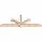 Ekena Millwork Redmond Smooth Timber Gable Bracket, Douglas Fir, 72"W x 27"H x 3 1/2"D x 3 1/2"F, 9/12 Pitch GBW072X27X0404RED00SDF - alternate 4